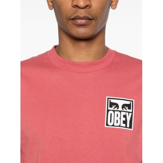 OBEY Eyes Icon 2 Tee Ανδρικό T-Shirt Regular Fit 165262142-Mineral Red(Σάπιο Μήλο)