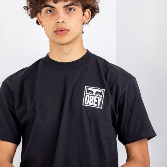 OBEY Eyes Icon 2 Tee Ανδρικό T-Shirt Regular Fit 165262142-Black(Μαύρο)