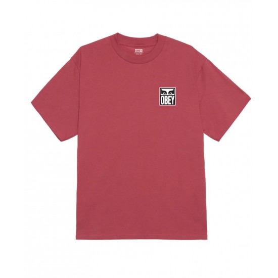 OBEY Eyes Icon 2 Tee Ανδρικό T-Shirt Regular Fit 165262142-Mineral Red(Σάπιο Μήλο)