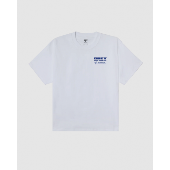 OBEY Ανδρικό T-Shirt Sound Design Dept. Tee Regular Fit 168024358-White(Λευκό)