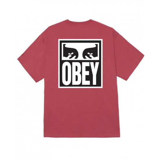 OBEY Eyes Icon 2 Tee Ανδρικό T-Shirt Regular Fit 165262142-Mineral Red(Σάπιο Μήλο)