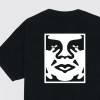 OBEY Ανδρικό T-Shirt Bold Icon Face Tee Relaxed Fit 167924099-Pigment Dusty Black(Μαύρο)