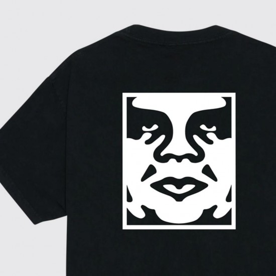 OBEY Ανδρικό T-Shirt Bold Icon Face Tee Relaxed Fit 167924099-Pigment Dusty Black(Μαύρο)