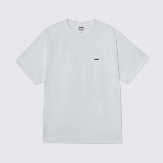 OBEY Ανδρικό T-Shirt Global Systems Tee Regular Fit 165264303-White(Λευκό)