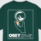OBEY Ανδρικό T-Shirt Global Systems Tee Regular Fit 165264303-Rainforest(Πράσινο)