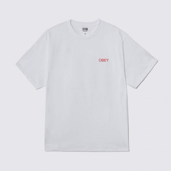 OBEY Ανδρικό T-Shirt  Nouveau Angel Tee Regular Fit 165264299-White(Λευκό)