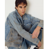 OBEY Base Trucker Jacket 121800615-Heavy Vintage Light Indigo