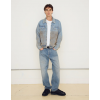 OBEY Base Trucker Jacket 121800615-Heavy Vintage Light Indigo