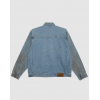 OBEY Base Trucker Jacket 121800615-Heavy Vintage Light Indigo