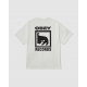 OBEY Ανδρικό T-Shirt Records Icon Tee Relaxed Fit 167922047-Pigmnent Vintage White(Λευκό)
