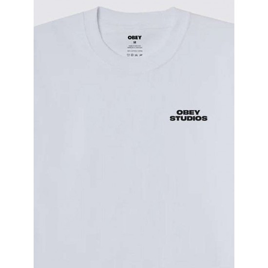 OBEY Ανδρικό T-Shirt Sky Face Relaxed Fit 168024320-White(Λευκό)