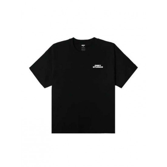 OBEY Ανδρικό T-Shirt Sky Face Relaxed Fit 168024320-Black(Μαύρο)