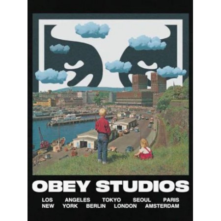 OBEY Ανδρικό T-Shirt Sky Face Relaxed Fit 168024320-Black(Μαύρο)