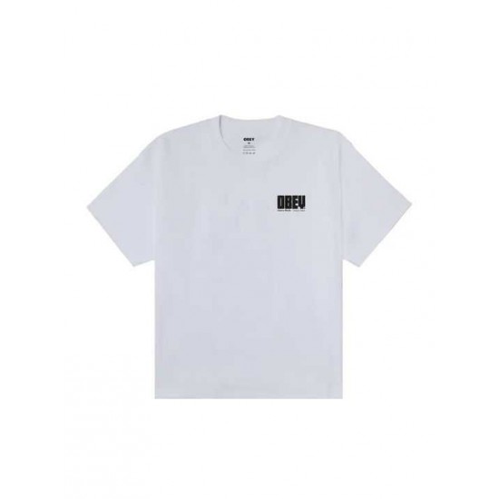 OBEY Ανδρικό T-Shirt Heavy Ideas Tee Relaxed Fit 168024317-White(Λευκό)