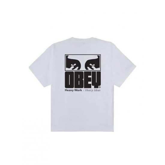 OBEY Ανδρικό T-Shirt Heavy Ideas Tee Relaxed Fit 168024317-White(Λευκό)