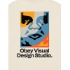 OBEY Ανδρικό T-Shirt Visual Design Studio Tee Regular Fit 165264305-Cream(Κρεμ)