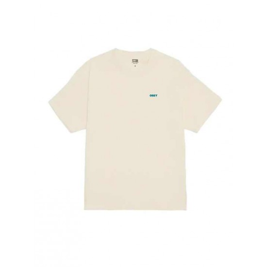 OBEY Ανδρικό T-Shirt  Future Unwritten Tee 165264297-Cream(Κρεμ)