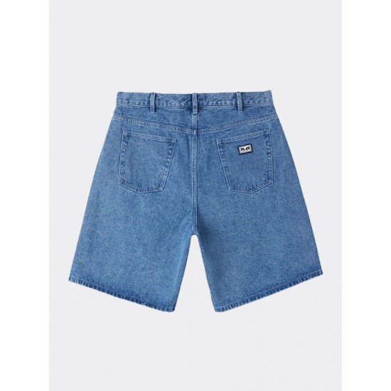 OBEY Βερμούδα Bigwig Baggy Denim Short 172100107-Light Indigo