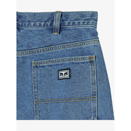 OBEY Βερμούδα Bigwig Carpenter Denim Short 172100108-Light Ingigo Classic