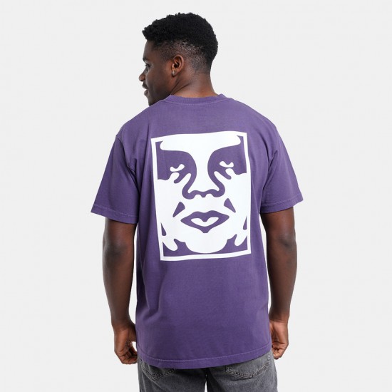 OBEY Ανδρικό T-Shirt Bold Icon Face Tee Relaxed Fit 167924099-Pigment Purple Velvet(Μωβ)
