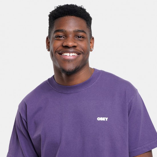 OBEY Ανδρικό T-Shirt Bold Icon Face Tee Relaxed Fit 167924099-Pigment Purple Velvet(Μωβ)
