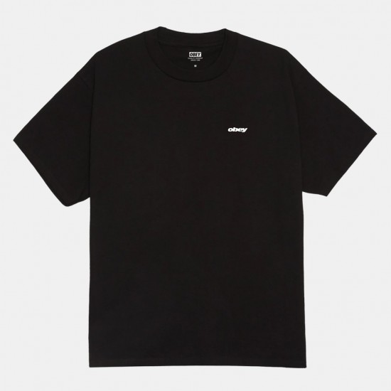 OBEY Ανδρικό T-Shirt Dice Tee Regular Fit 165264348-Black(Μαύρο)
