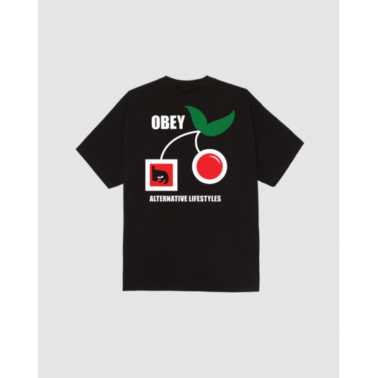 OBEY Ανδρικό T-Shirt Alternative Lifestylle Regular Fit 165264350-Black(Μαύρο)
