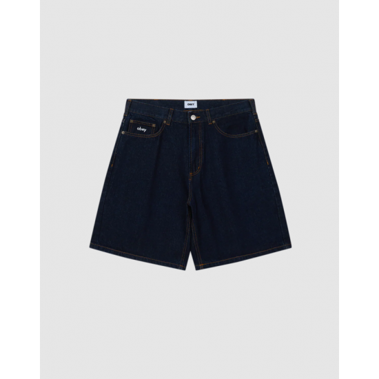 OBEY Βερμούδα Bigwig Baggy Denim Short 172100107-Rinse Indigo