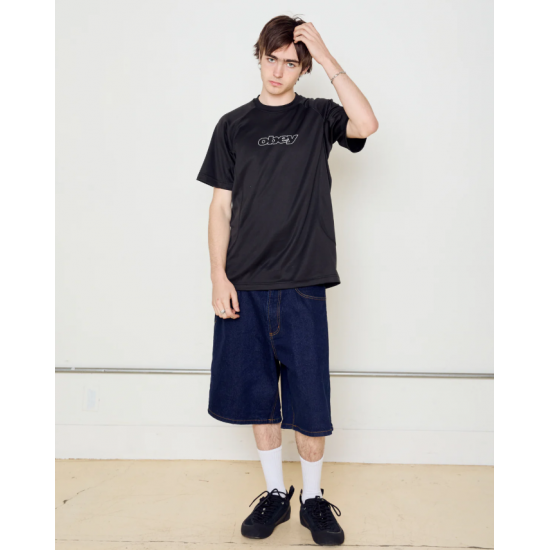 OBEY Βερμούδα Bigwig Baggy Denim Short 172100107-Rinse Indigo