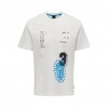 ONLY & SONS Ανδρικό T-shirt με Στάμπα PLACEMENT PRINT SS 22025304-Cloud Dancer (Λευκό)