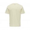 ONLY & SONS Ανδρικό T-shirt με Στάμπα PLACEMENT PRINT SS 22025304-Pear Sorbet (Κίτρινο)