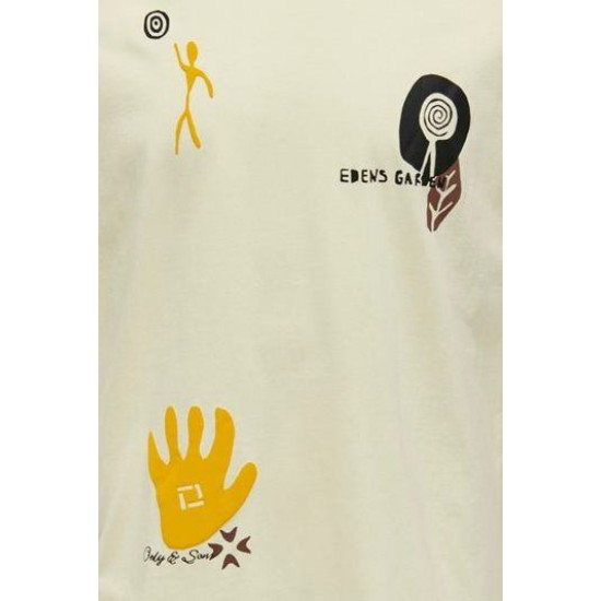 ONLY & SONS Ανδρικό T-shirt με Στάμπα PLACEMENT PRINT SS 22025304-Pear Sorbet (Κίτρινο)