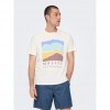 ONLY & SONS Ανδρικό Βαμβακερό T-shirt Regular Fit Desert Tee 22029439-Cloud Dancer (Λευκό)