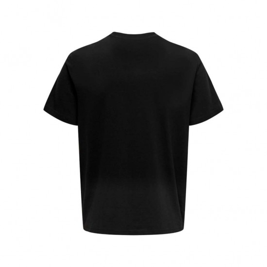 ONLY & SONS Ανδρικό Βαμβακερό T-shirt Regular Fit Desert Tee 22029439-Black (Μαύρο)