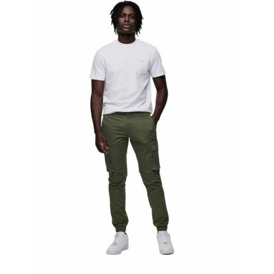 ONLY & SONS Ανδρικό Παντελόνι με Τσέπες Cargo Slim Fit 22016687-Olive Night (Λαδί)
