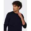 ONLY & SONS Ανδρικό Βαμβακερό Πλεκτό Crew Knit Regular Fit 22020088 - Dark Navy (Σκούρο Μπλε)