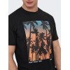 ONLY & SONS Ανδρικό Βαμβακερό T-shirt με Στάμπα Photoprint Tee 22028735-Black (Μαύρο)