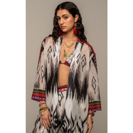 PEACE & CHAOS-OBSCURA KIMONO S25227B