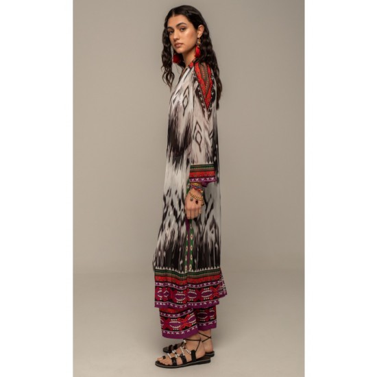 PEACE & CHAOS-OBSCURA KIMONO S25227B