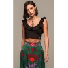 PEACE & CHAOS  CORAL TOP S25229