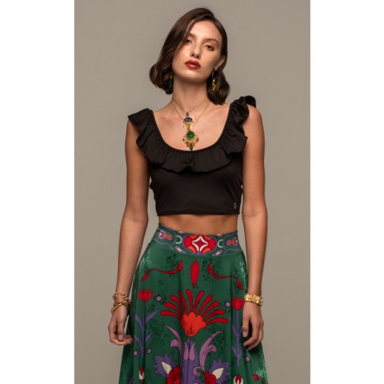 PEACE & CHAOS  CORAL TOP S25229