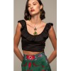 PEACE & CHAOS  CORAL TOP S25229