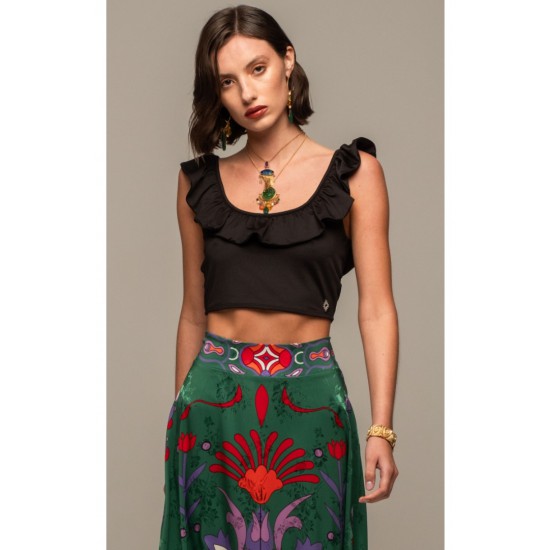 PEACE & CHAOS  CORAL TOP S25229