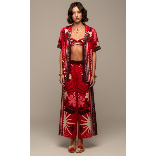PEACE & CHAOS - PASSIONFLOWER PANTS S25506C