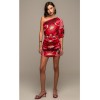 PEACE & CHAOS  PASSIONFLOWER ONE SHOULDER MINI DRESS S25953