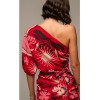 PEACE & CHAOS  PASSIONFLOWER ONE SHOULDER MINI DRESS S25953