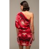 PEACE & CHAOS  PASSIONFLOWER ONE SHOULDER MINI DRESS S25953