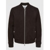 SELECTED Ανδρικό Δερμάτινο Μπουφάν Suede Bomber Leather Jacket 16085746-Brown (Καφέ)