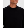 SELECTED Ανδρικό Πλεκτό Λουπέτο LS Knit Mock Neck 16086643 (Μαύρο)