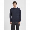 SELECTED Ανδρικό Πλεκτό Πουλόβερ Reg Fit Knit Crewneck 16086699-Sky Captain (Μπλε)